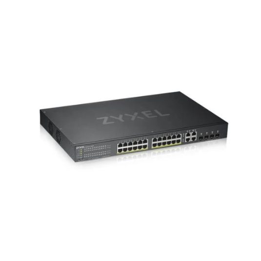 Zyxel Networks GS1920-24HPv2, 28 Port Smart Managed PoE Switch 24x Gi