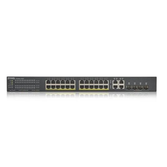 Zyxel Networks GS1920-24HPv2, 28 Port Smart Managed PoE Switch 24x Gi